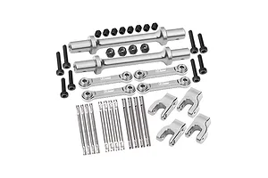 GPM Aluminium Front &amp; Rear Sway Bar Set - Silver