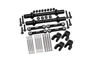 GPM Aluminium Front &amp; Rear Sway Bar Set - Black