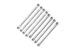 GPM Aluminium Upper &amp; Lower Link Bar Set 8Pcs - Silver