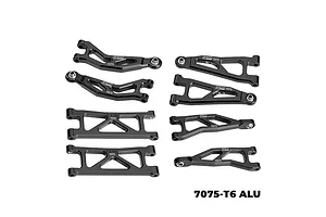 GPM Aluminium Complete Suspension Arm Set - Black