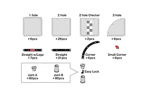 Kyosho Mini-Z Carpet Track 50 Basic Set 40Pcs image 2