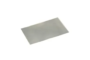 A rectangular sheet of fine silver mesh wire screen for model building, shown on a plain white background.
