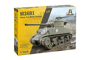 Italeri 1/35 M36B1 90mm Gun Motor Carriage Scaled Plastic Model Kit