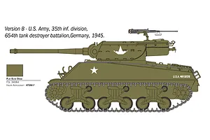 Italeri 1/35 M36B1 90mm Gun Motor Carriage Scaled Plastic Model Kit image 4