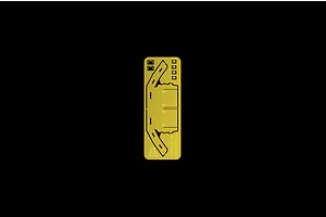 A brass photo-etched detail sheet for the Italeri M36B1 model kit, featuring cutouts against a black background.
