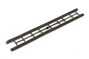 Plastic model kit track link sprue shown against a clean white background.