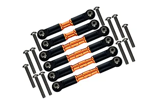 GPM Aluminium Complete Adjustable Turnbuckle Set - Orange