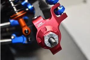 GPM Aluminium Front Steering Hubs 2Pcs - Blue image 2