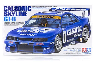 Tamiya 1/24 Nissan Calsonic Skyline R33 GT-R Scaled Plastic Model Kit image 16381