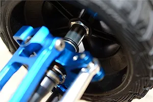 GPM Aluminium 12mm (+17mm) Wheel Hexes 4Pcs - Black image 3