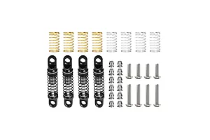 GPM Aluminium 26mm Adjustable Shocks 4Pcs - Grey Silver
