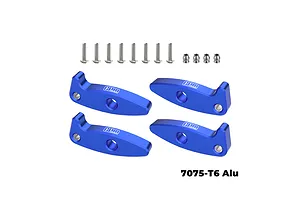 GPM Aluminium Flex Blades Extensions (Droop Flex Mod) 4Pcs - Blue