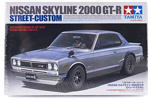 Tamiya 1/24 Nissan Skyline 2000 GT-R Street-Custom Scaled Plastic Model Kit image 16485