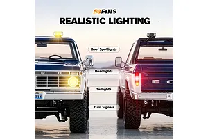 FMS FCX18 II Ford F-100 RC Rock Crawler Electric 4WD 1/18 Scale RTR - Blue/White image 14