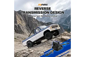 FMS FCX18 II Ford F-100 RC Rock Crawler Electric 4WD 1/18 Scale RTR - Blue/White image 15