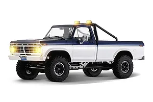 FMS FCX18 II Ford F-100 RC Rock Crawler Electric 4WD 1/18 Scale RTR - Blue/White