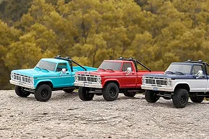 FMS FCX18 II Ford F-100 RC Rock Crawler Electric 4WD 1/18 Scale RTR - Blue/White image 2