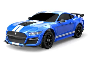 MJX RC Ford Mustang Shelby GT500 RC Car Electric Brushless 4WD 1/10 Scale RTR - Blue