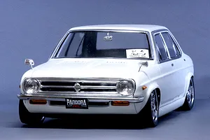 Pandora RC 1/10 Datsun Sunny 4Dr Unpainted Body Shell - Clear image 10