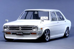 Pandora RC 1/10 Datsun Sunny 4Dr Unpainted Body Shell - Clear