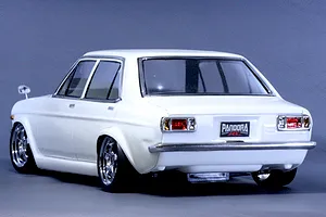 Pandora RC 1/10 Datsun Sunny 4Dr Unpainted Body Shell - Clear image 3