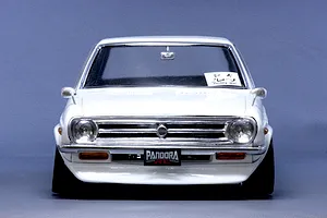 Pandora RC 1/10 Datsun Sunny 4Dr Unpainted Body Shell - Clear image 9