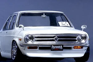 Pandora RC 1/10 Datsun Sunny 4Dr Unpainted Body Shell - Clear image 5