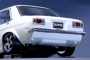 Pandora RC 1/10 Datsun Sunny 4Dr Unpainted Body Shell - Clear image 6