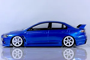 Pandora RC 1/10 Mitsubishi Lancer EvoluTionⅩ Unpainted Body Shell - Clear image 4