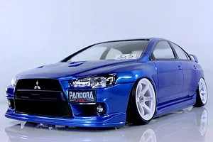 Pandora RC 1/10 Mitsubishi Lancer EvoluTionⅩ Unpainted Body Shell - Clear image 9