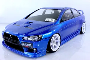 Pandora RC 1/10 Mitsubishi Lancer EvoluTionⅩ Unpainted Body Shell - Clear image 11