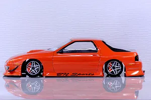 Pandora RC 1/10 Mazda RX-7 FC3S BN Sports Unpainted Body Shell - Clear image 13