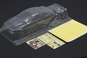 Pandora RC clear unpainted 1/10 scale Nissan Sil80 BN Sports body shell with included decal sheets and mask.