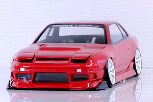 Pandora RC 1/10 Nissan 240SX One-Via Origin Labo. Unpainted Body Shell - Clear image 9