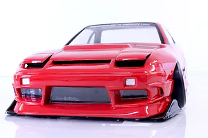 Pandora RC 1/10 Nissan 240SX One-Via Origin Labo. Unpainted Body Shell - Clear image 13