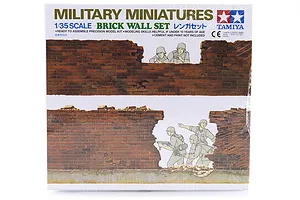 Tamiya 1/35 Brick Wall Set Scaled Plastic Model Kit image 16620