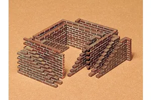 Tamiya 1/35 Brick Wall Set Scaled Plastic Model Kit image 16621