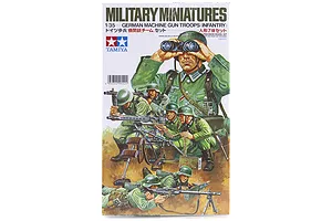 Tamiya 1/35 German Machine Gun Troops Scaled Plastic Model Kit image 16622