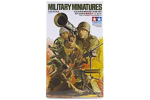 Tamiya 1/35 U.S. Gun & Mortar Team Set Scaled Plastic Model Kit image 16625