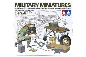 Tamiya 1/35 German Kubelwagen Engine Maintenance Set Scaled Plastic Model Kit image 16641