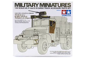 Tamiya 1/35 U.S. 2-1/2 Ton 6x6 Cargo Truck Accessory Parts Set Scaled Plastic Model Kit image 16643