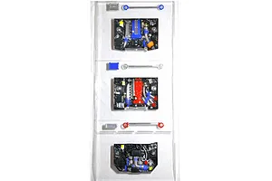 Pandora RC scale model engine bay accessory set with detailed engine blocks, pipes, and struts arranged on a white background.