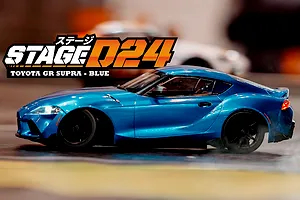 HPI Stage D24 Toyota Supra GR RC Car Electric RWD 1/24 Scale RTR - Metallic Dawn Blue image 2