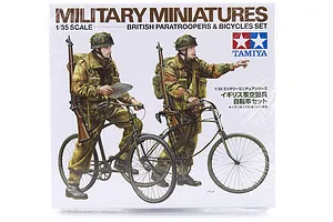 Tamiya 1/35 British Paratroopers & Bicycles Set Scaled Plastic Model Kit image 16660