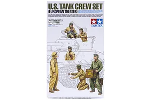 Tamiya 1/35 U.S. European Theatre Tank Crew Set Scaled Plastic Model Kit image 16665