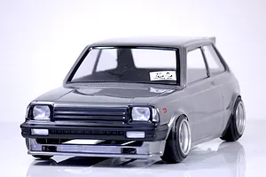 Pandora RC 1/10 Toyota Starlet KP61 Late Model Unpainted Body Shell - Clear
