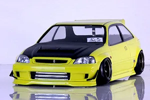 Pandora RC 1/10 Honda Civic EK9 Type-R Unpainted Body Shell - Clear