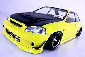 Pandora RC 1/10 Honda Civic EK9 Type-R Unpainted Body Shell - Clear image 14