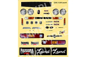 Pandora RC 1/10 C130 Laurel (Butaketsu) Unpainted Body Shell - Clear image 9