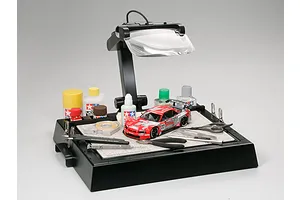 Tamiya Modelers 430x360x70mm Work Stand w/ Magnifying Lens image 16859